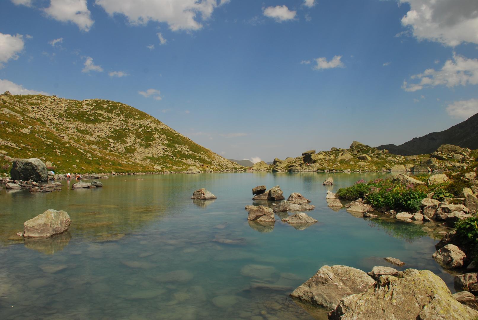 Giro del Monviso: Tappa 5B Bivio CNAV13-CNAV14 presso Lago Chiaretto