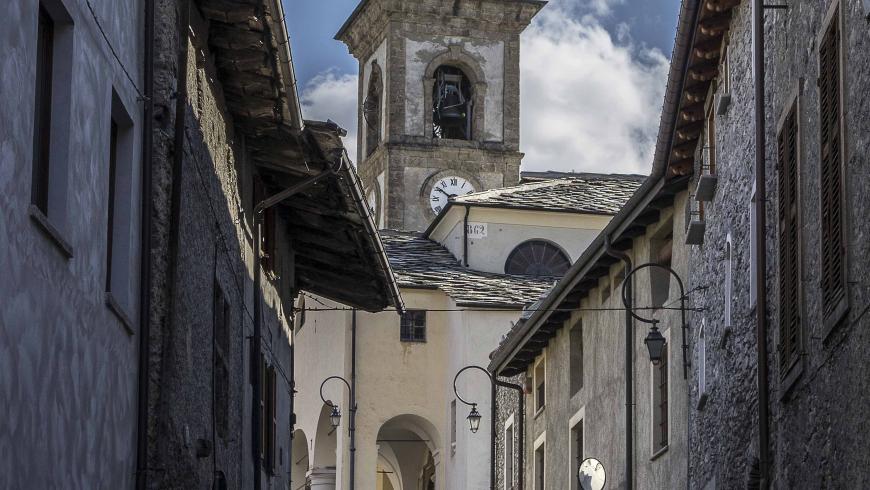 via francigena oulx borgo vecchio scorcio s.maria assunta