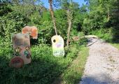 Pannelli gioco e attività lungo il percorso