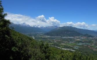 Vista panoramica dal belvedere di S.Grato (Pagno)