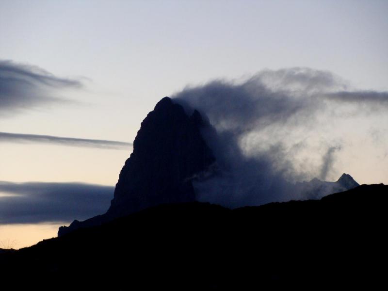 Rocca la Meia al tramonto - foto di Fabio Giannetti